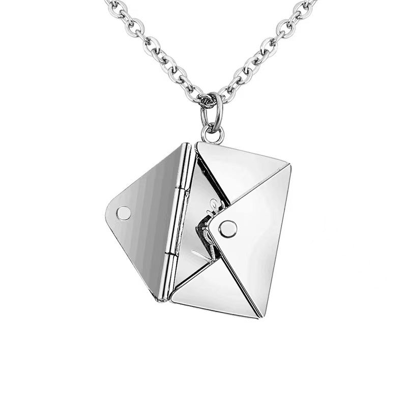 Personalized Memorial Photo Envelope Necklace