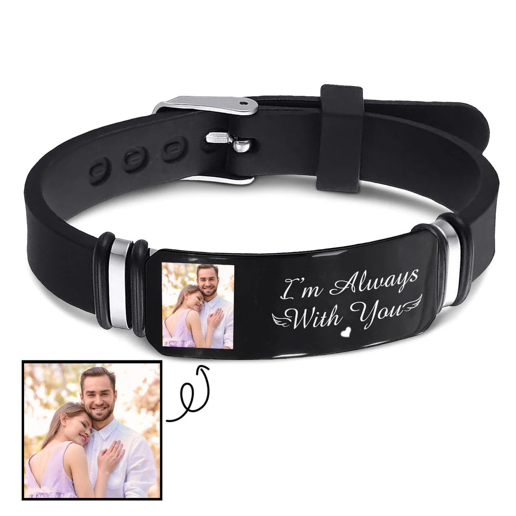 Custom Memorial Silicone Bracelet