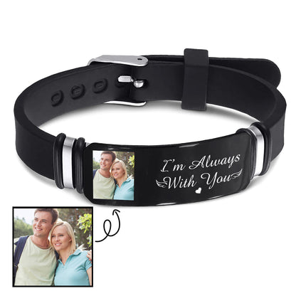 Custom Memorial Silicone Bracelet