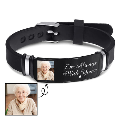 Custom Memorial Silicone Bracelet