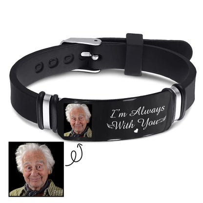 Custom Memorial Silicone Bracelet